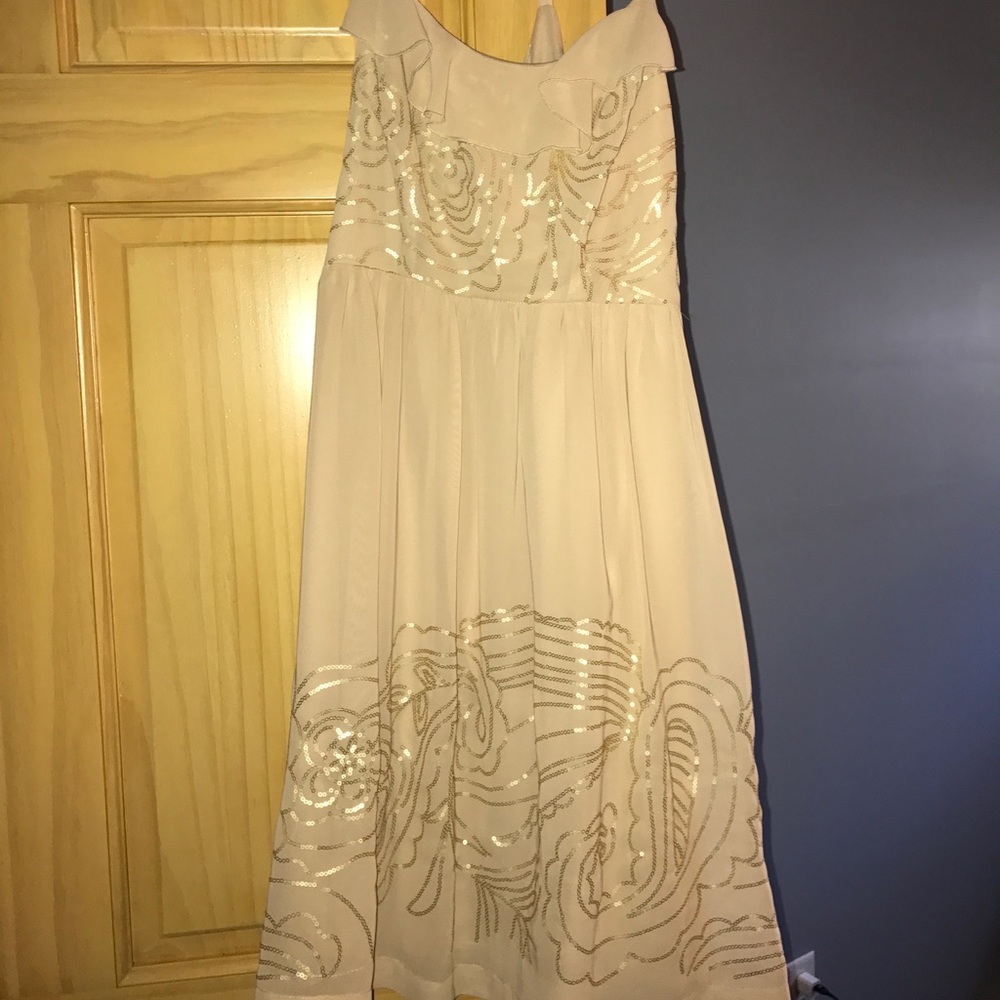 Beige Johnny Martin Dress. SZ 7